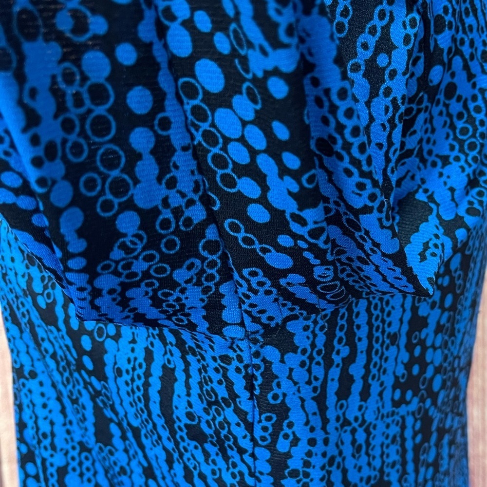 2 I.E. relaxed blue purple black long sleeve lightweight nylon women’s blouse M - Picture 9 of 17
